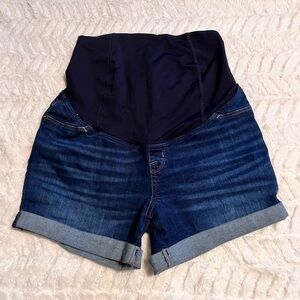 Isabel Maternity by Ingrid & Isabel High Waist Denim Shorts